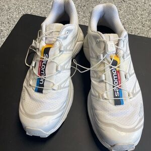 Women Salomon White and Gray Sneakers